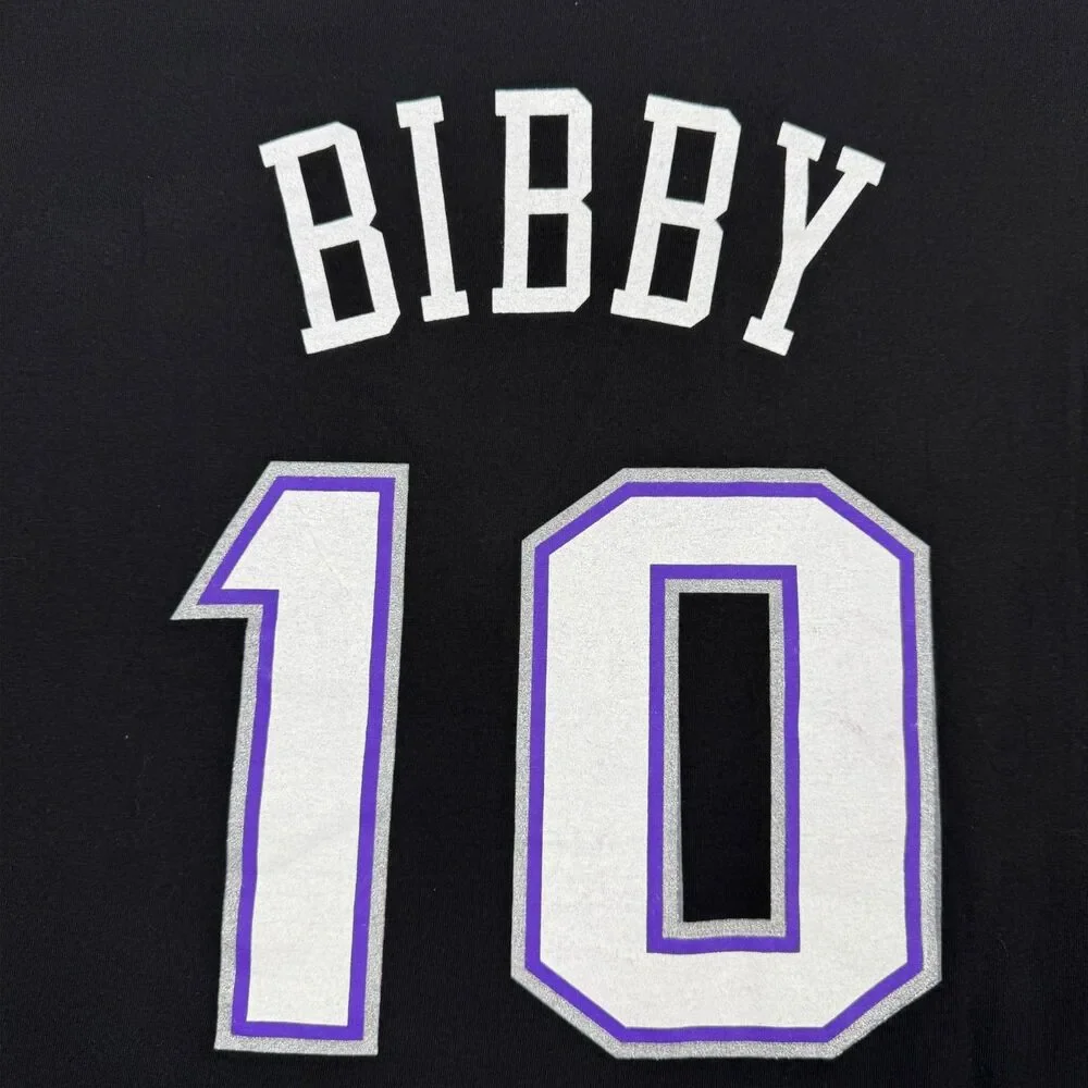 Y2K Mike Bibby #10 Sacramento Kings NBA Double Sided Graphic T Shirt - Medium - Picture 4 of 8